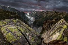 "Eingefrorene Zeit" - Foto: Christian Klepp
Fieschergletscherm Schweiz - Alpen, Gewitter, Gletscherschwund im Klimawandel